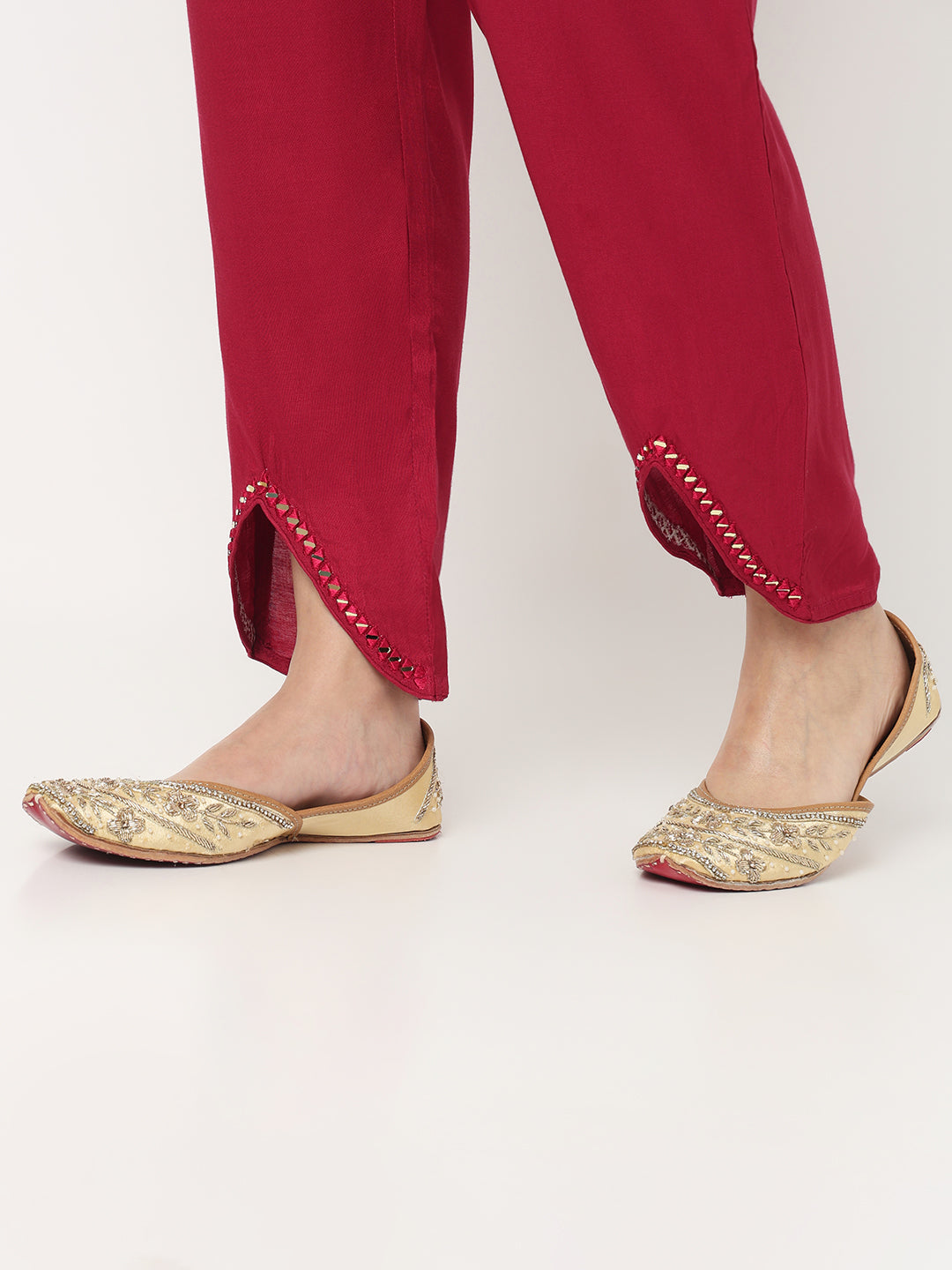 V-Neck Printed Straight Kurta and Pant with Dupatta Set