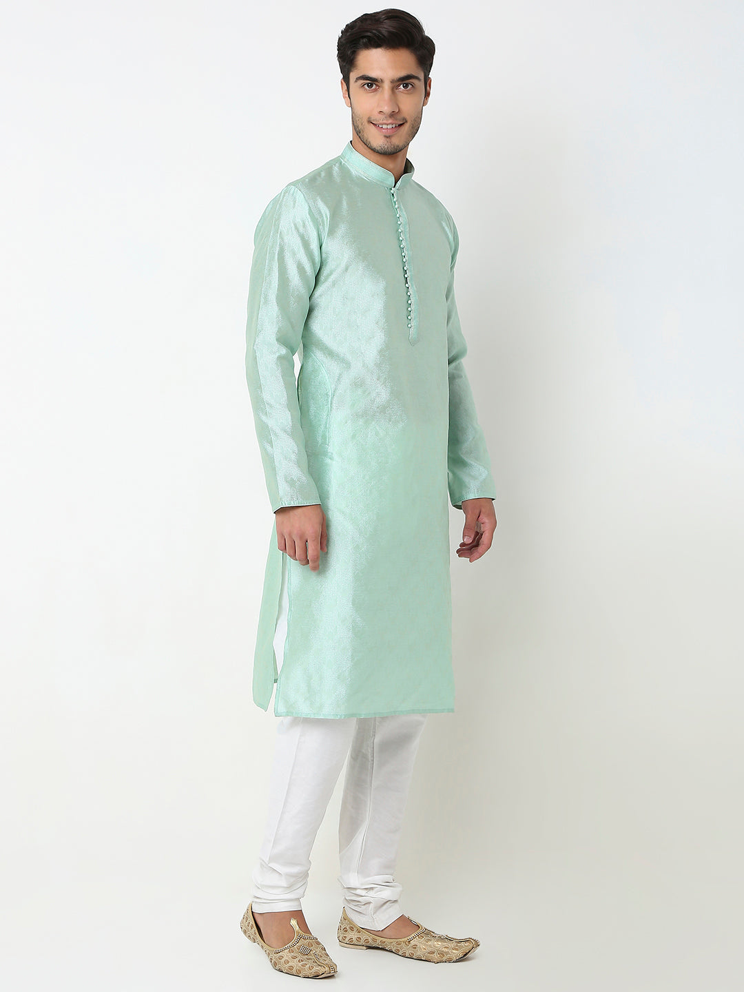 Regular Fit Jacquard Kurta Set