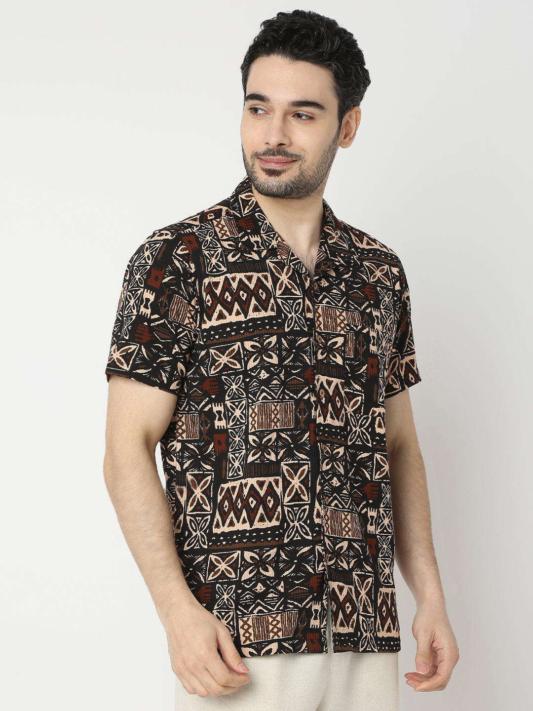 Relaxed Fit Printed Half Sleeve Shirts