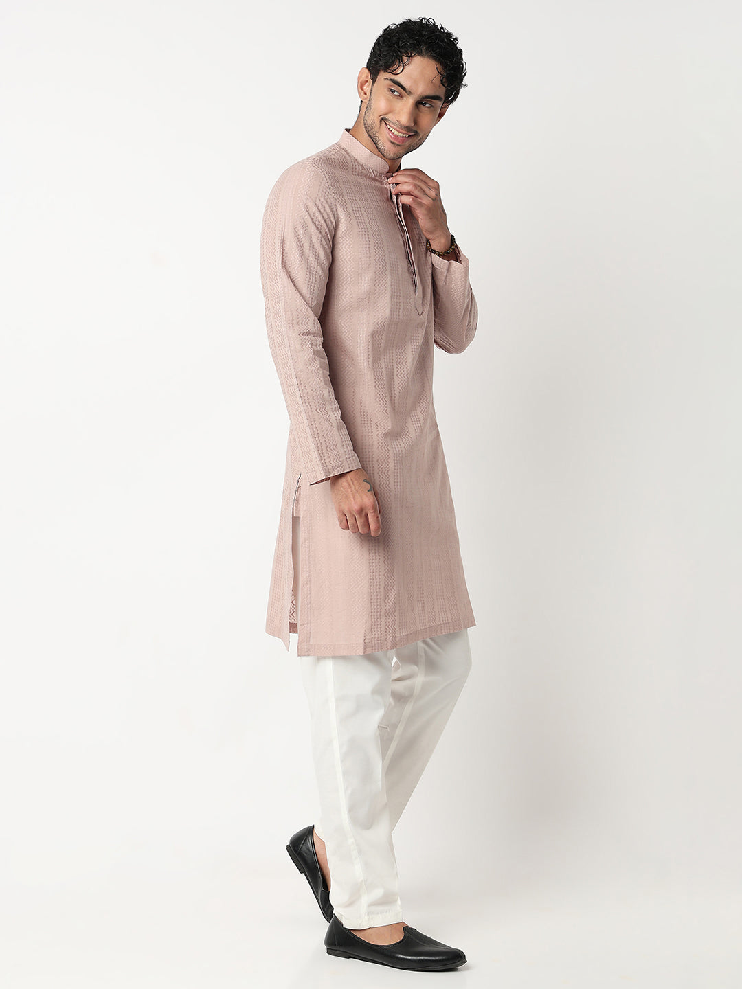 Lapet Straight Long Kurta