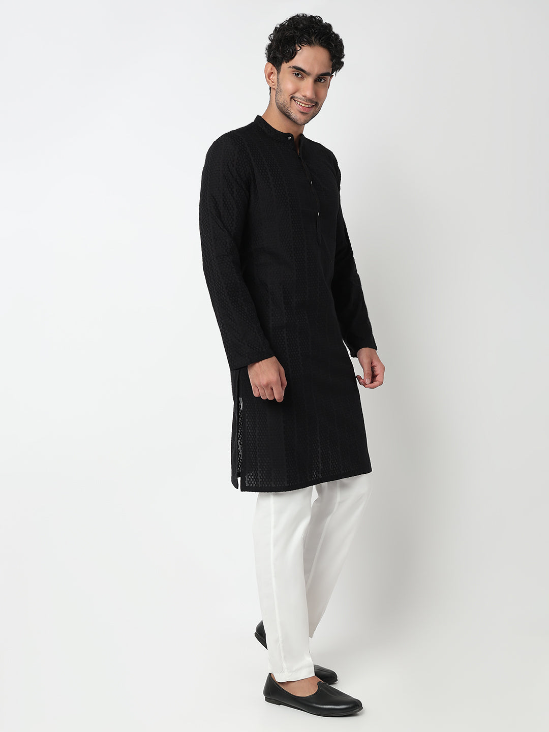 Lapet Straight Long Kurta