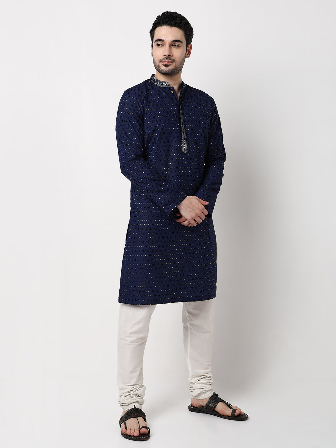 Jacquard Festive Long Kurta