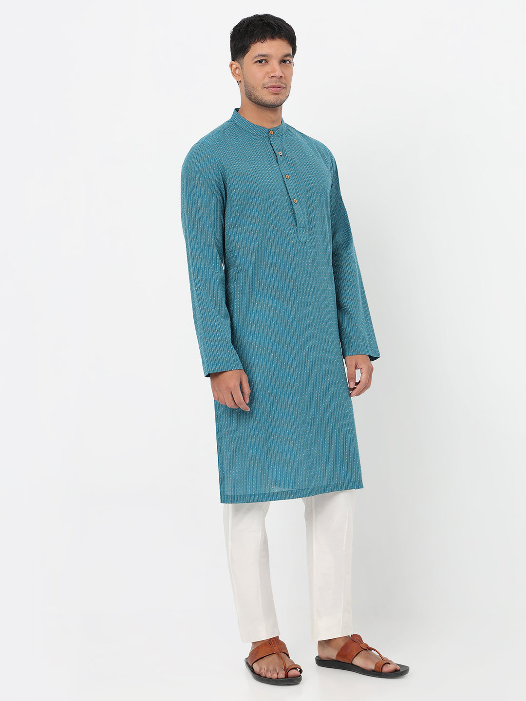 Structured Straight Long Kurta