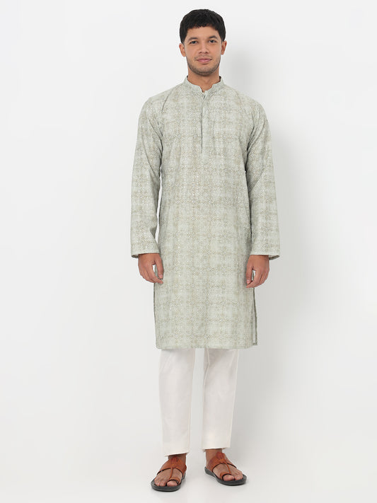 Digi Schiffli Long Kurta