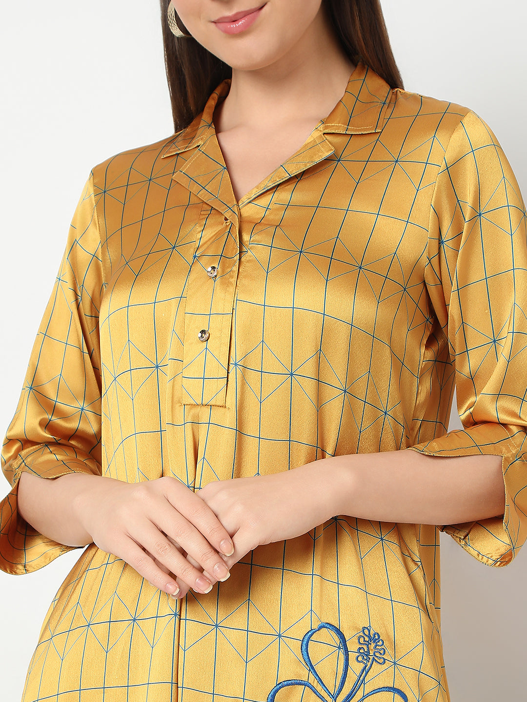 Nylangan Straight Fit Printed Kurta