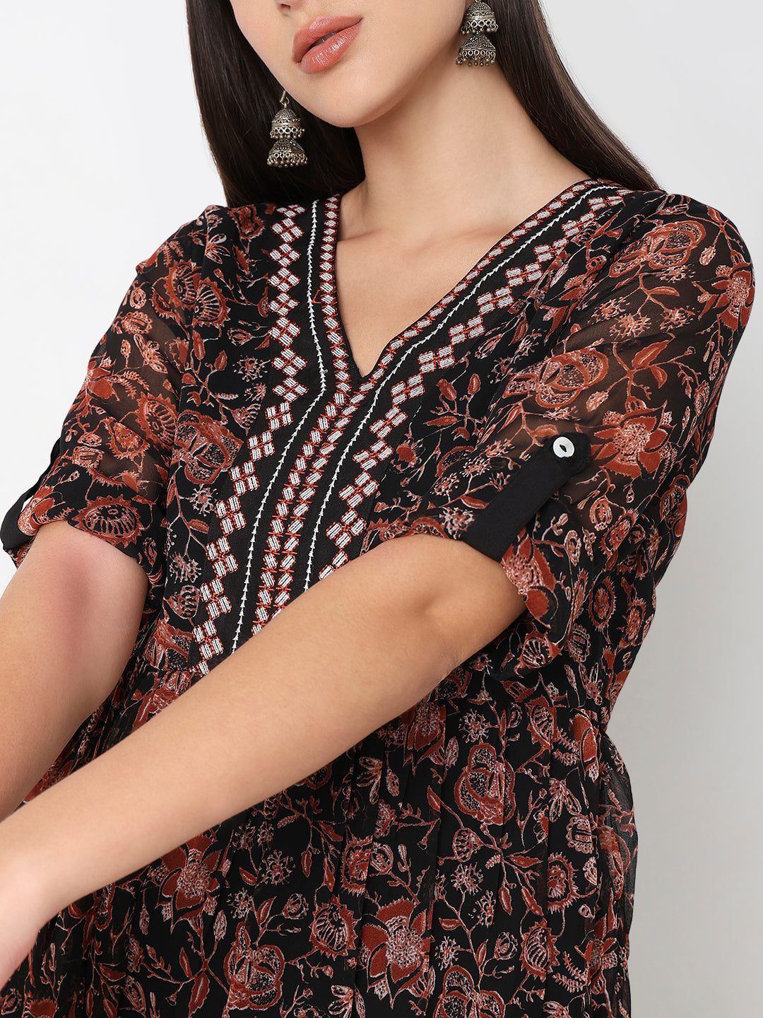 Flare Fit Printed Kurta