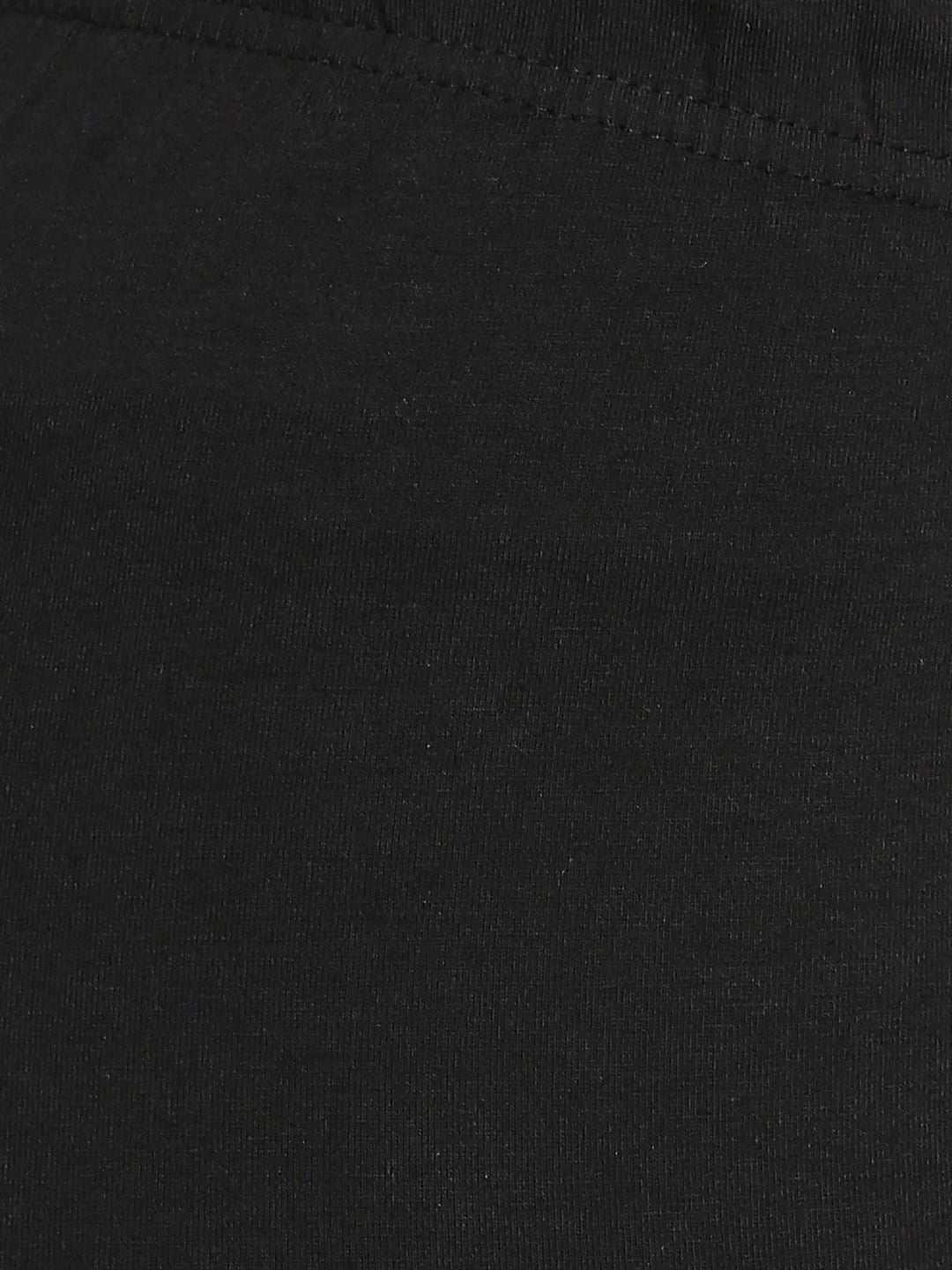 Women's Black Cotton Lycra Solid Leggings