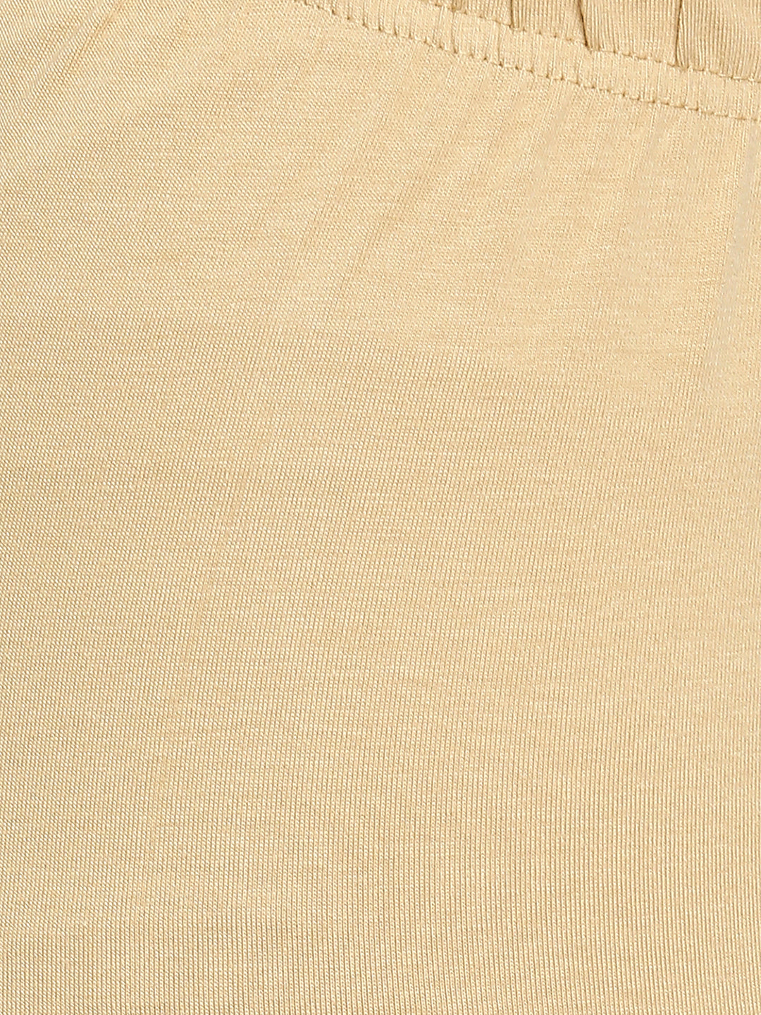 Women's Beige Cotton Lycra Solid Leggings