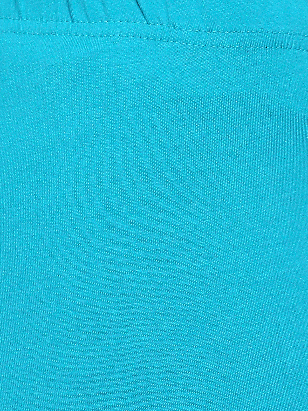 Women's Aqua Cotton Lycra Solid Leggings