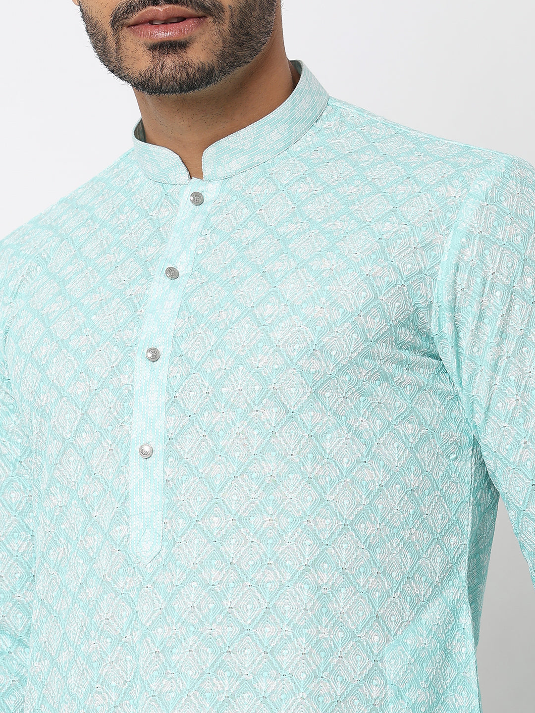 Regular Fit Embroidered Kurta Sets