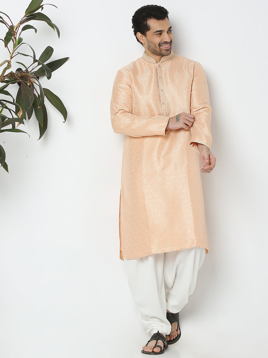 Regular Fit Jacquard Kurta Sets