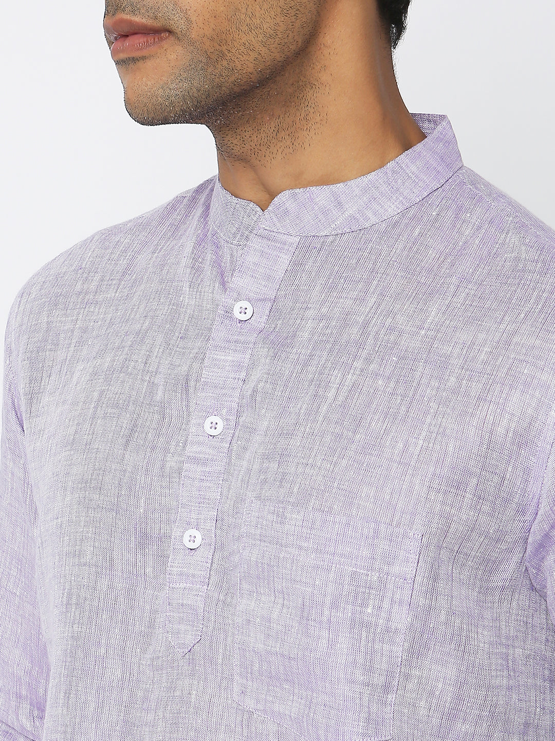 Regular Fit Solid Short Kurta