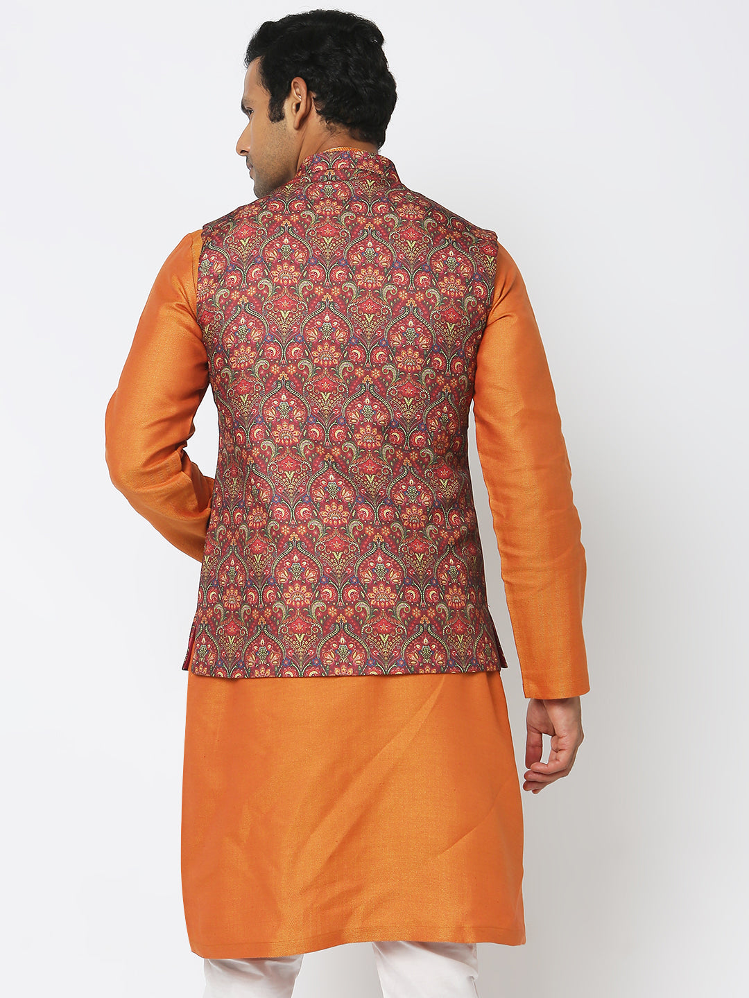 Regular Fit Jacquard Ethnic Jacket