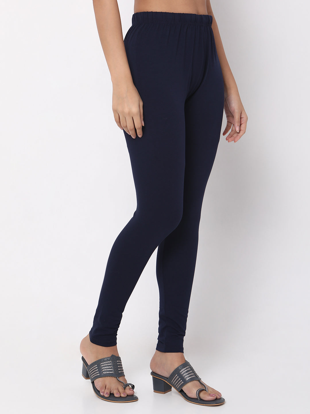 Pencil Solid High Rise Leggings