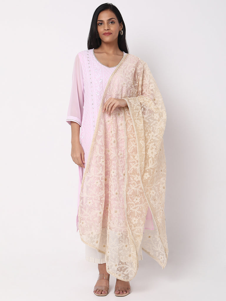 Polyester Embroidered Dupatta