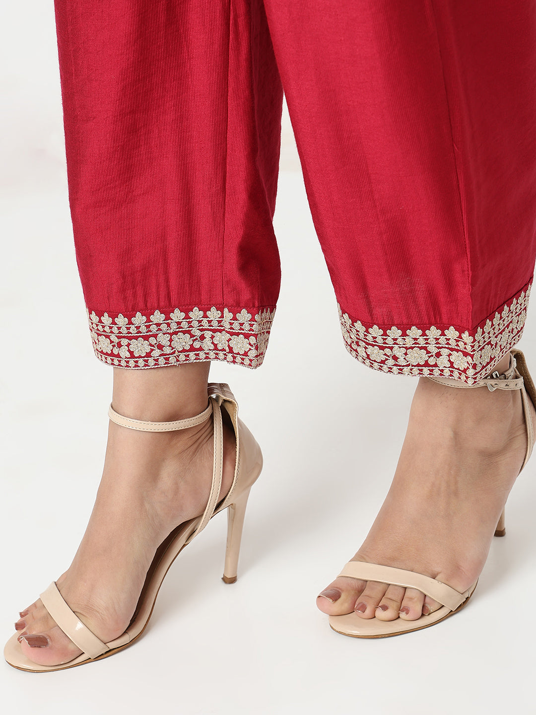 Flare Fit Embroidered Kurta Sets
