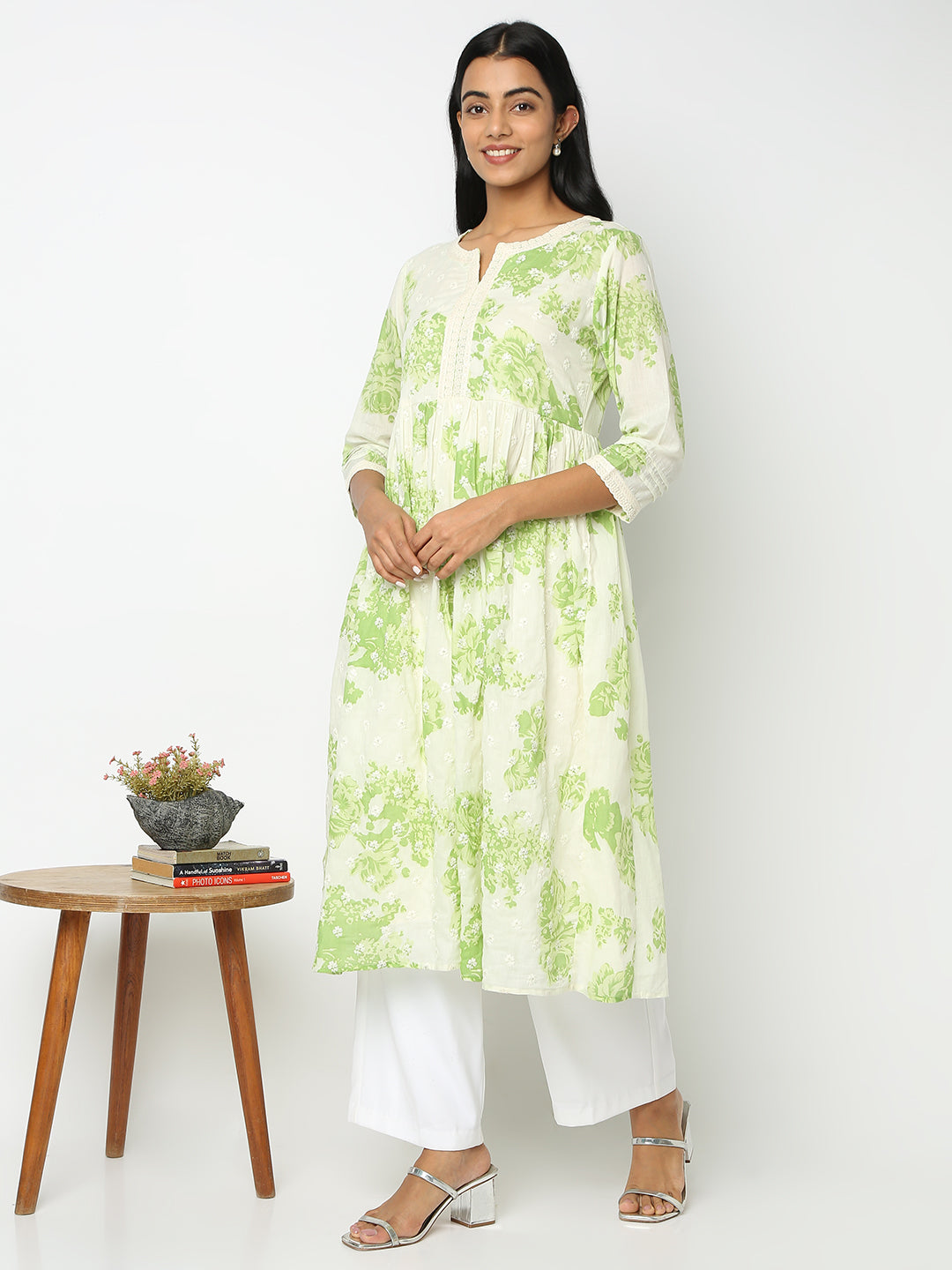 Flare Fit Printed Kurta
