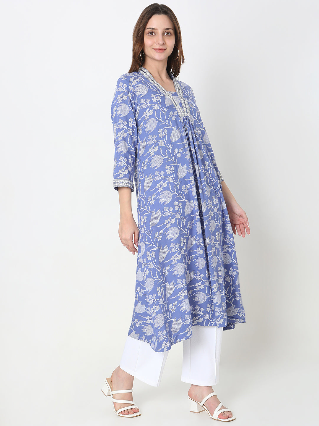Flare Fit Printed Kurta