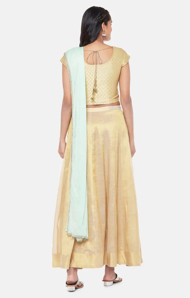 Net Women Sap Green Dupatta