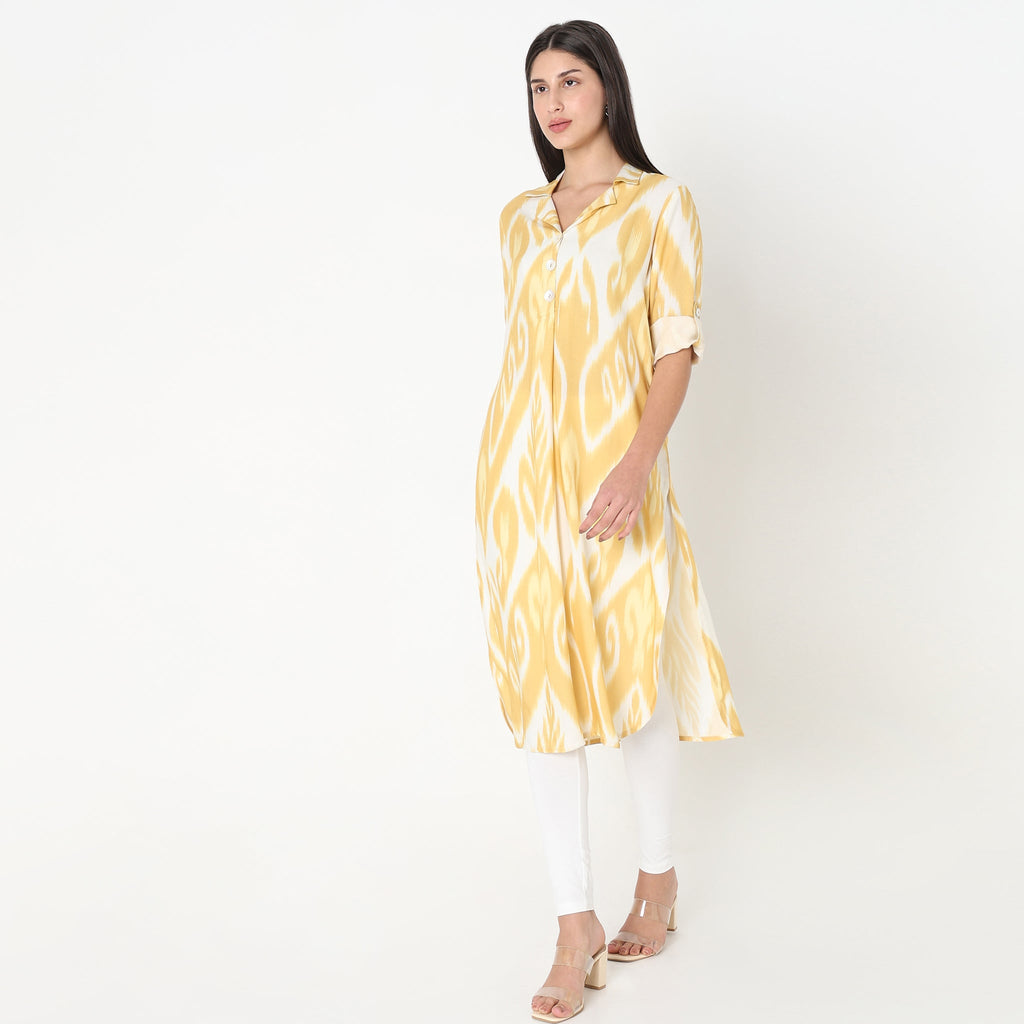 Straight Fit Printed Kurta
