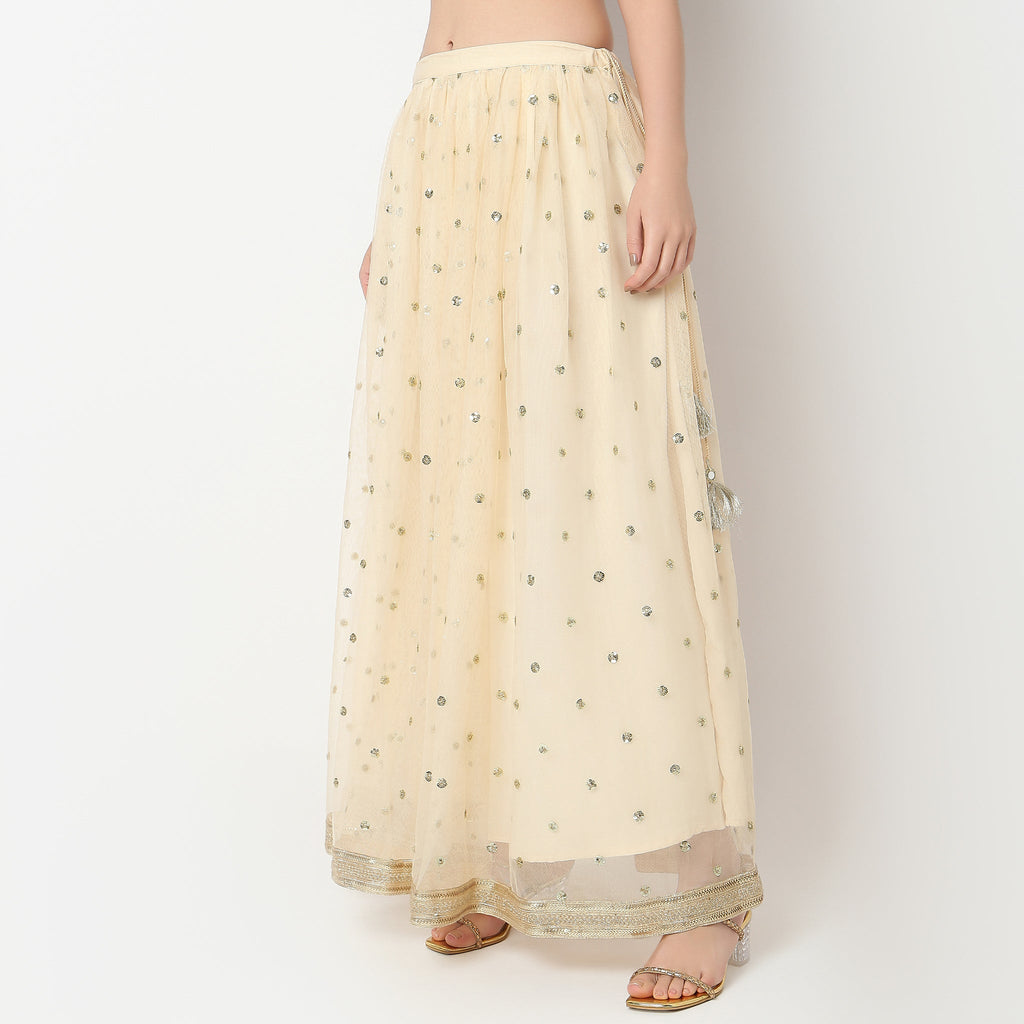 Flare Fit Embellished Skirts
