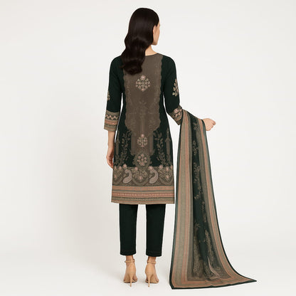 Straight Fit Embellished Round Neck Flash Buy Kurta With Pant With Dupatta Set