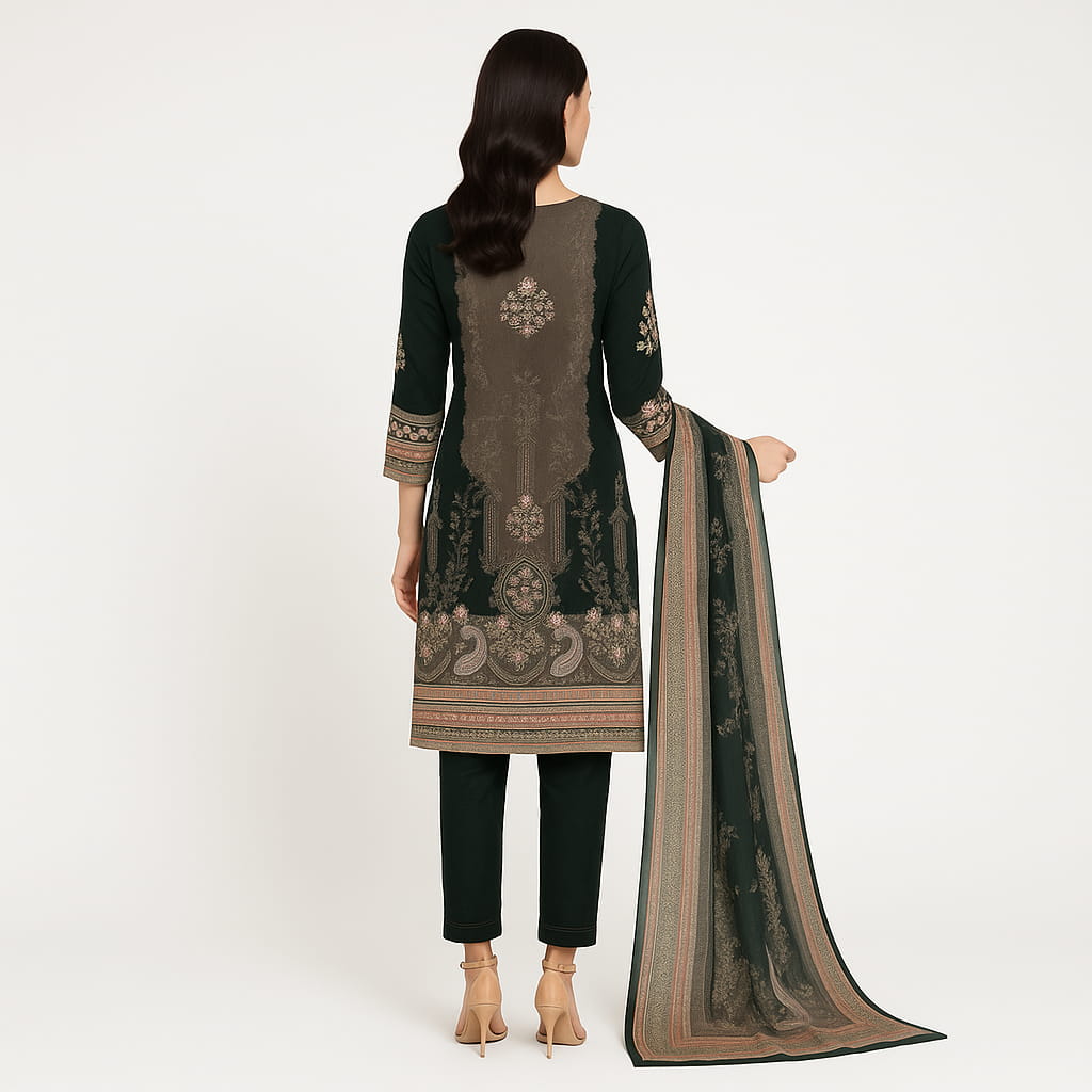Straight Fit Embellished Round Neck Flash Buy Kurta With Pant With Dupatta Set