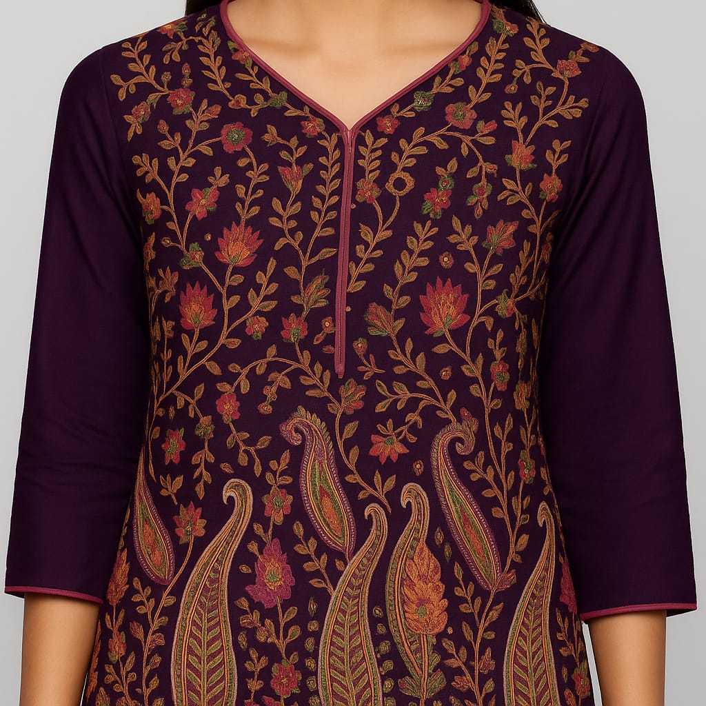 Straight Fit Embellished V-Neck Flash Buy Kurta With Pant With Dupatta Set