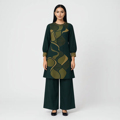 Printed Kurta Wih Palazzo Set