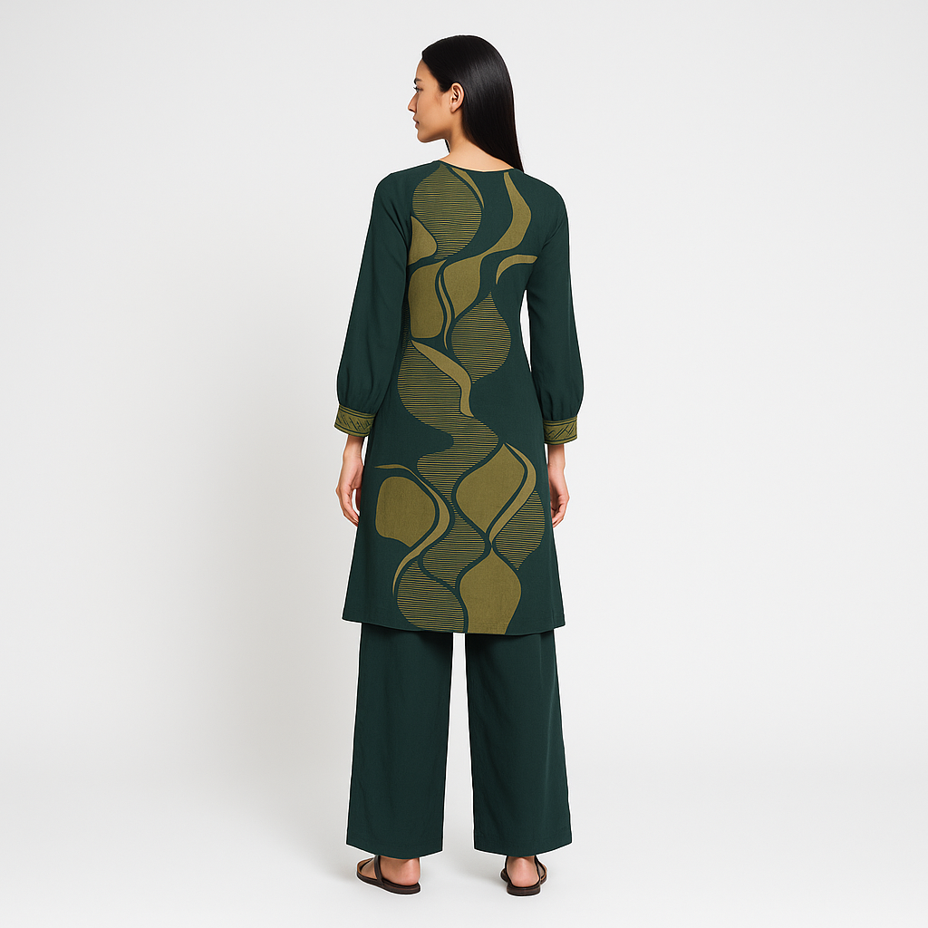 Printed Kurta Wih Palazzo Set