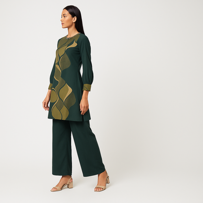 Printed Kurta Wih Palazzo Set