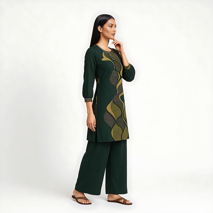 Printed Kurta Wih Palazzo Set