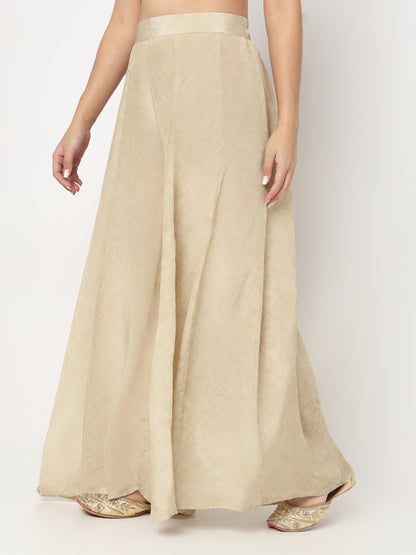 V-Neck Printed Straight Kurta and Palazzo with Dupatta Set