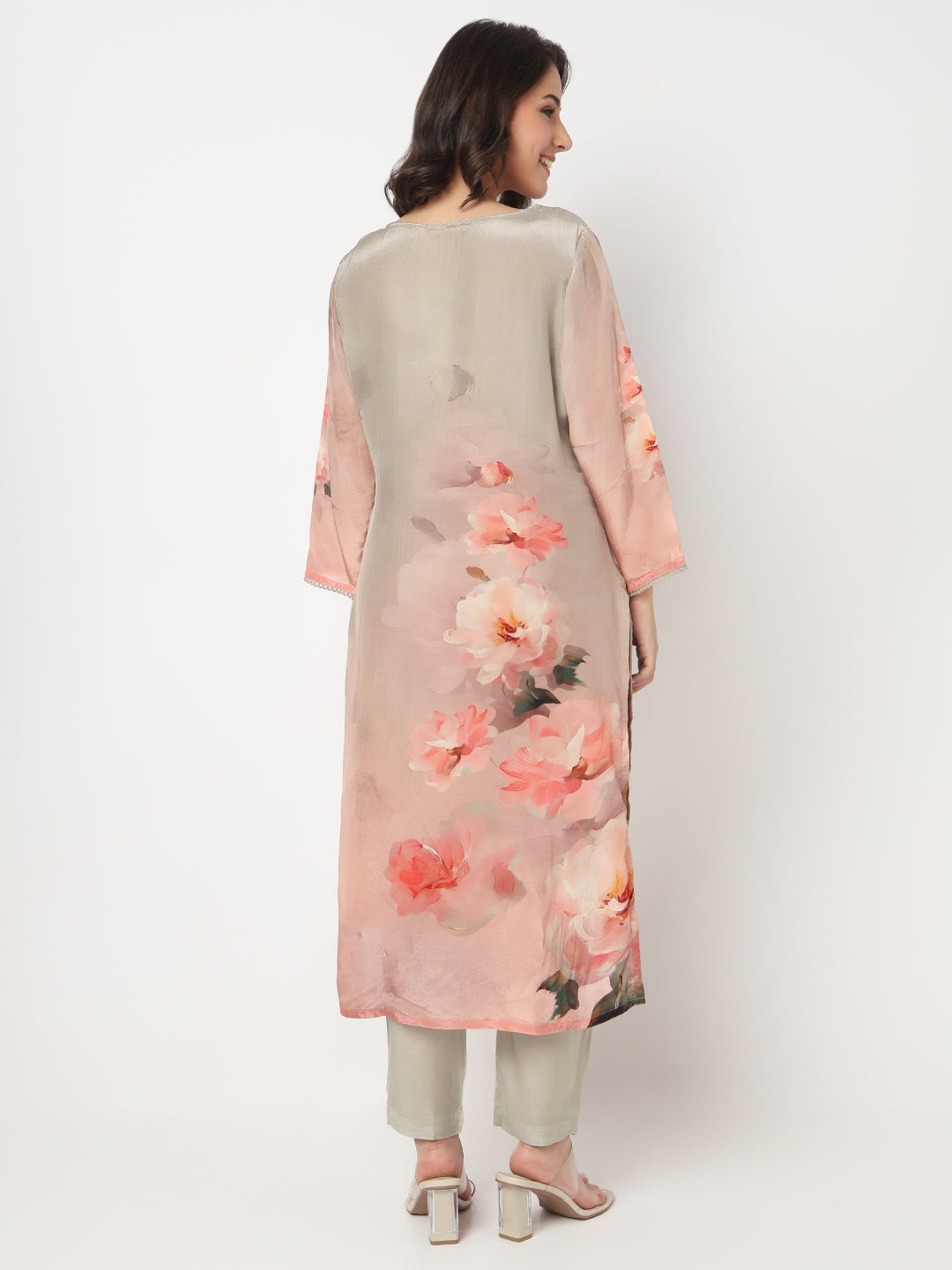 Printed Straight Kurta and Pant with Dupatta Set