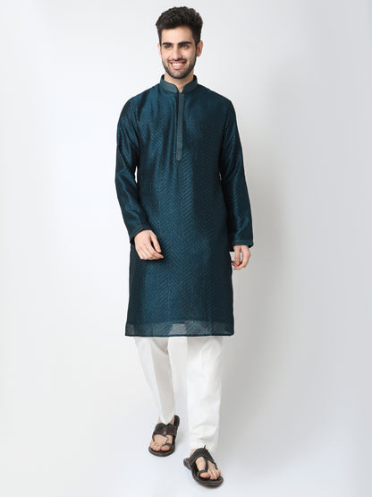 Cut Work Straight Kurta with Pant Set