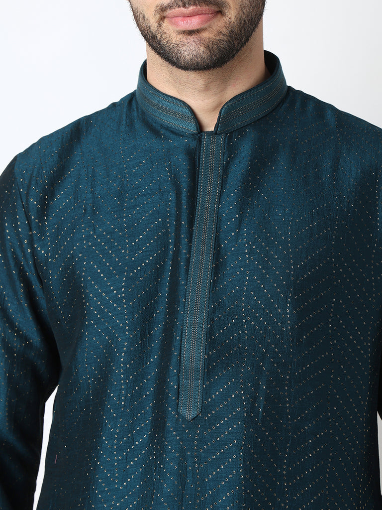 Cut Work Straight Kurta with Pant Set