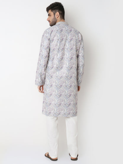 Embellished Straight Kurta with Pant Set