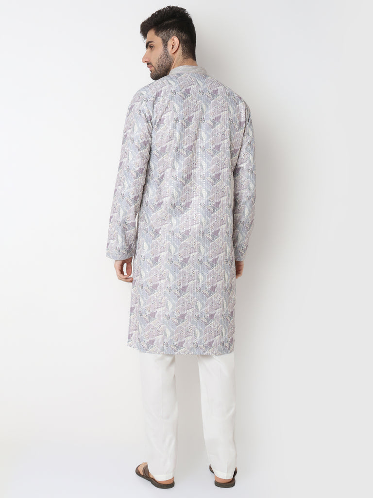 Embellished Straight Kurta with Pant Set