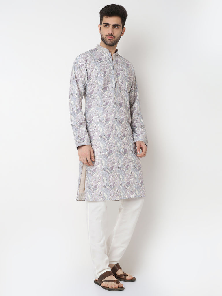 Embellished Straight Kurta with Pant Set