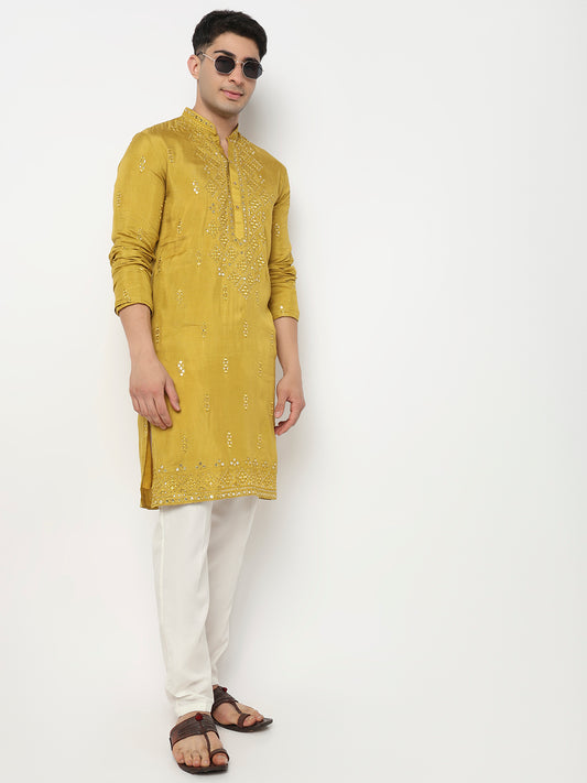 Mirror Straight Kurta with Pant Set
