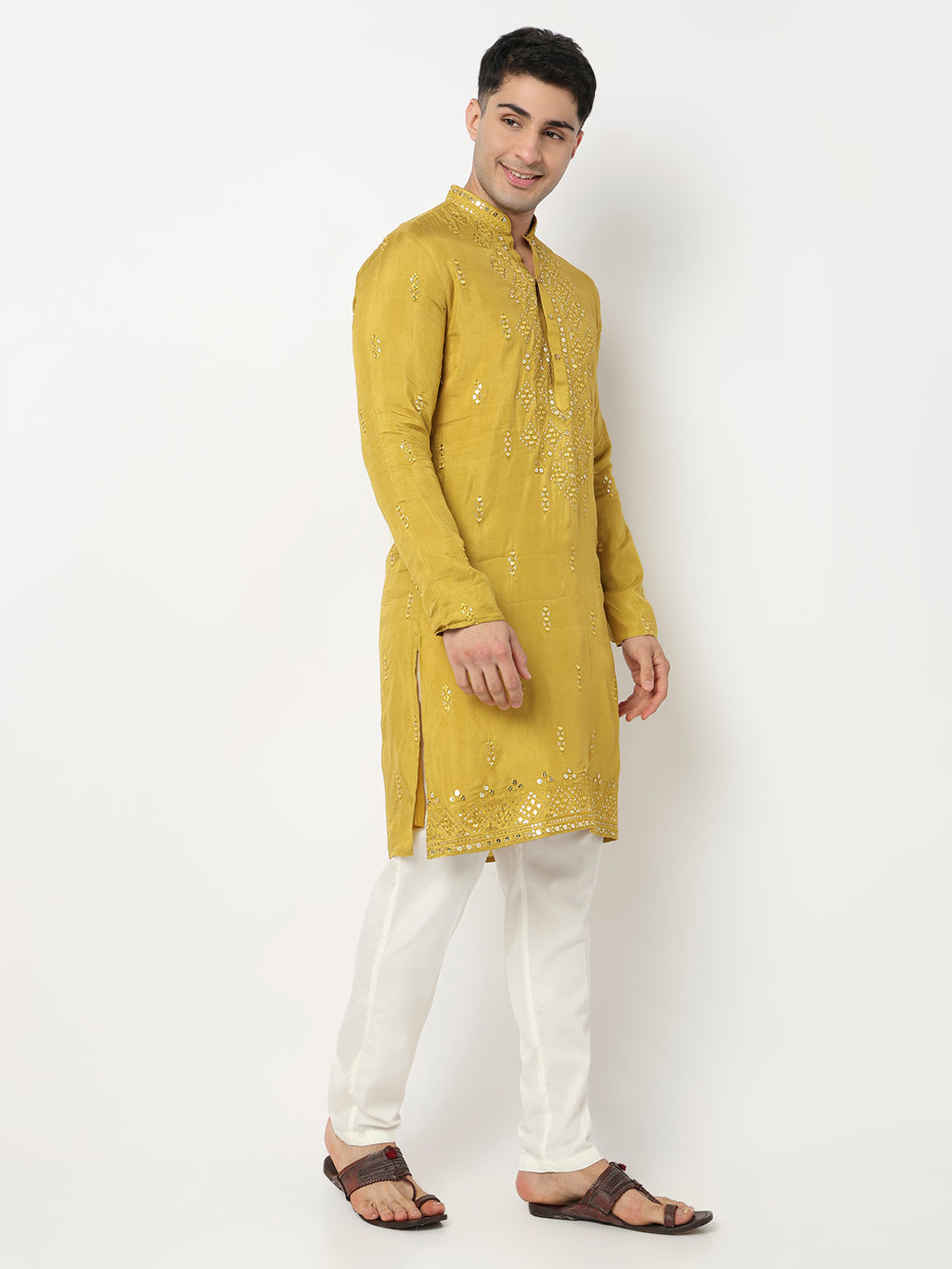 Mirror Straight Kurta with Pant Set