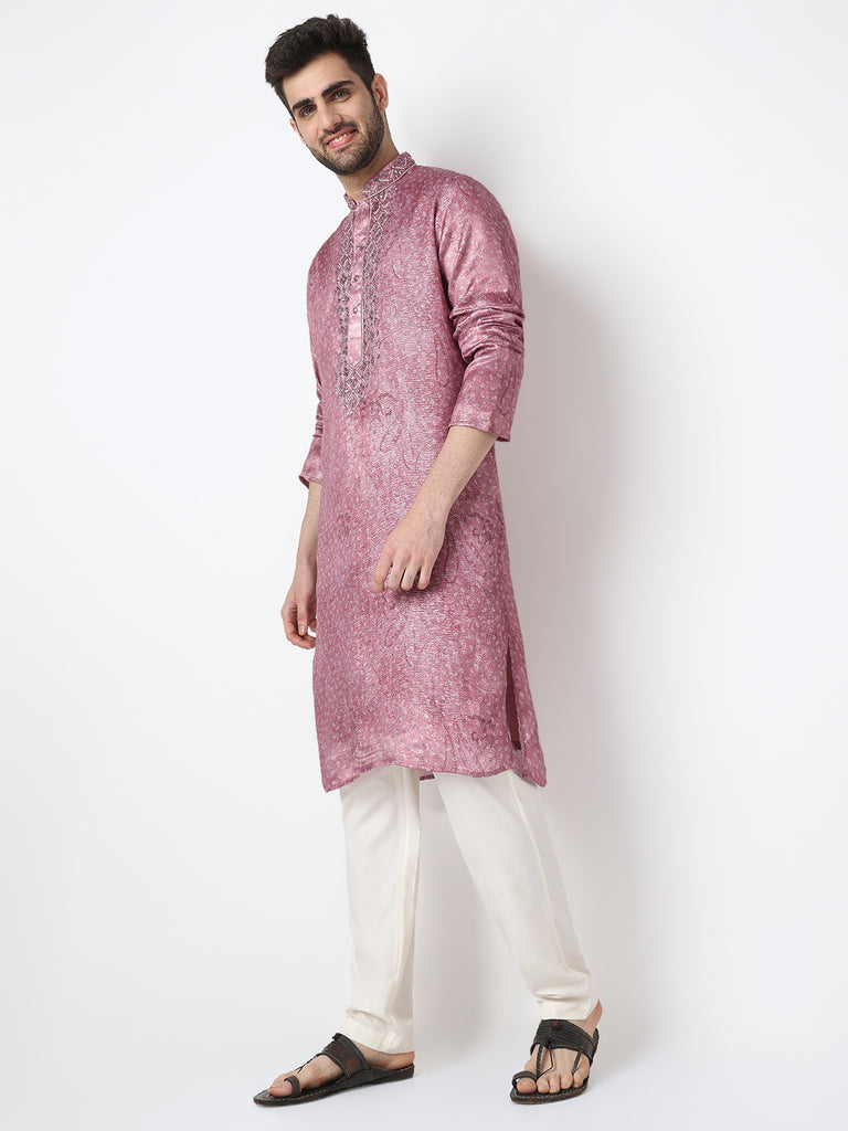 Embellished Straight Kurta with Pant Set