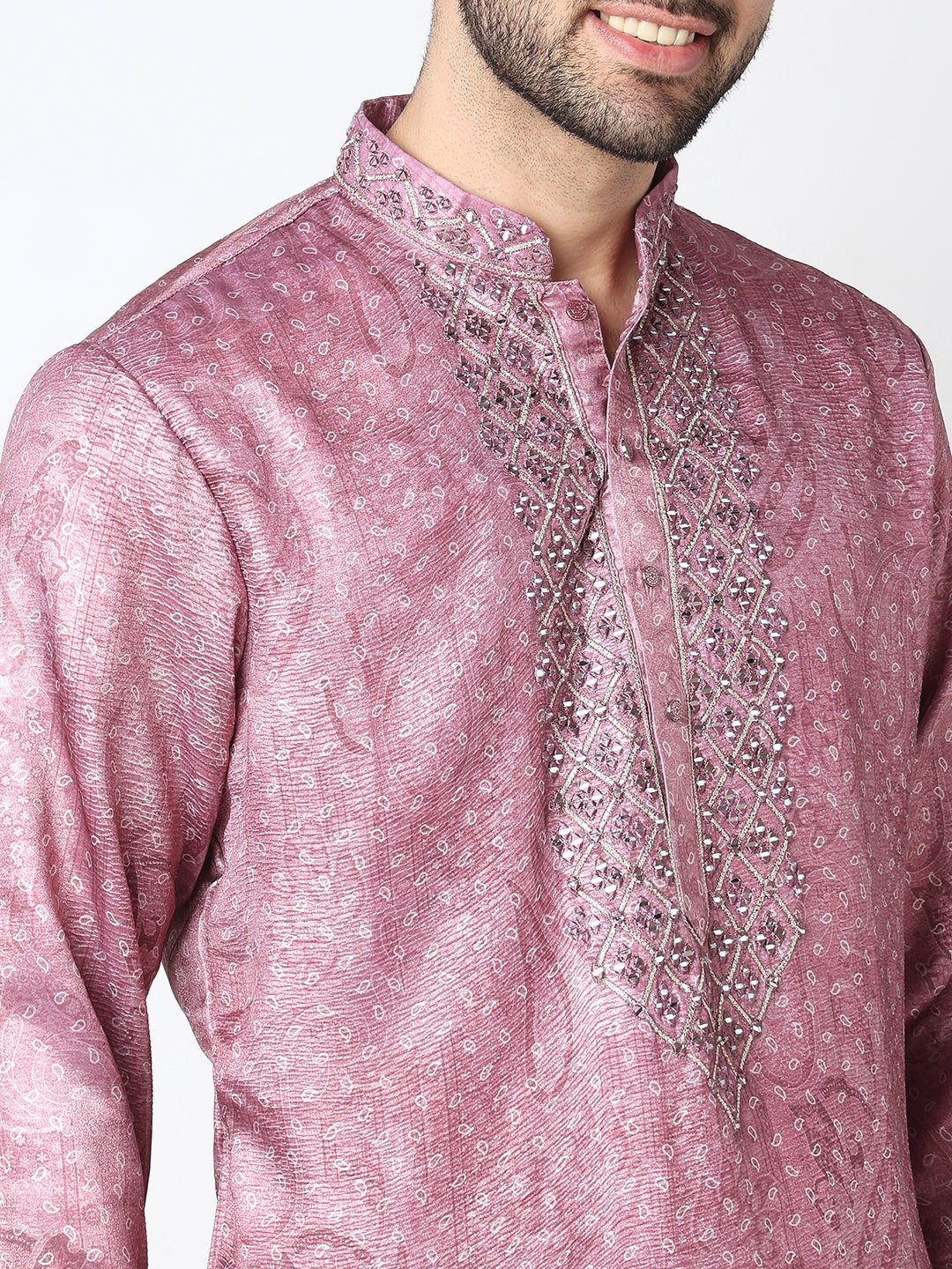 Embellished Straight Kurta with Pant Set