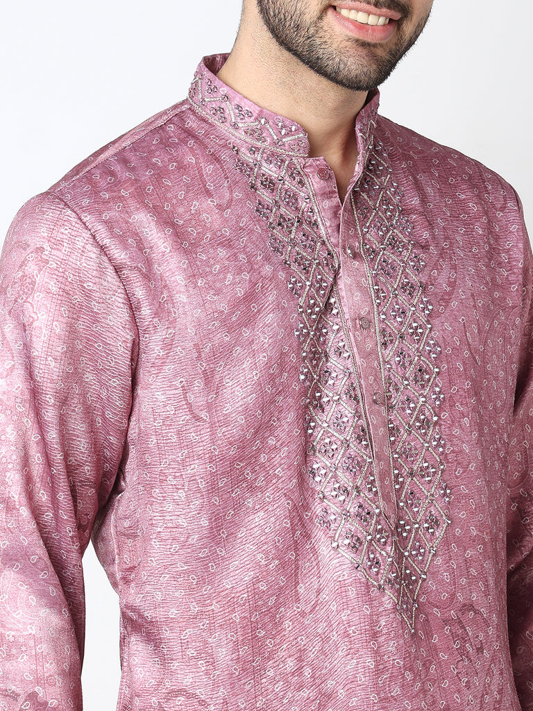 Embellished Straight Kurta with Pant Set