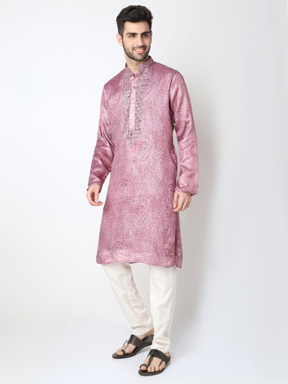 Embellished Straight Kurta with Pant Set