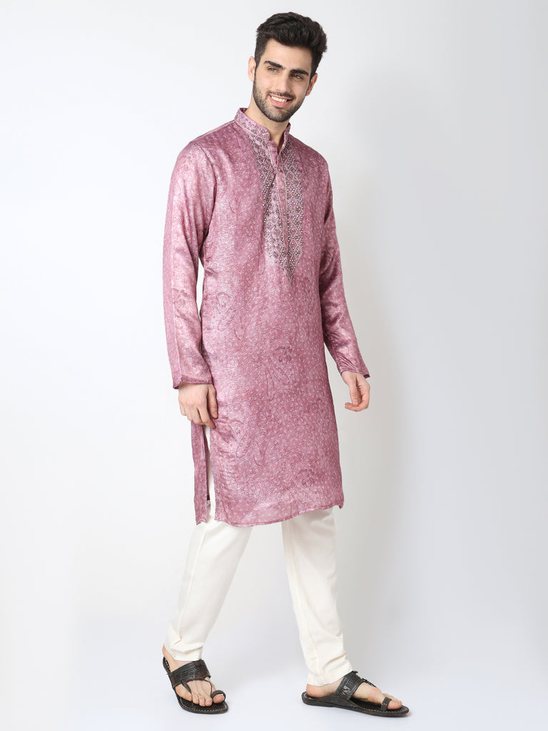 Embellished Straight Kurta with Pant Set