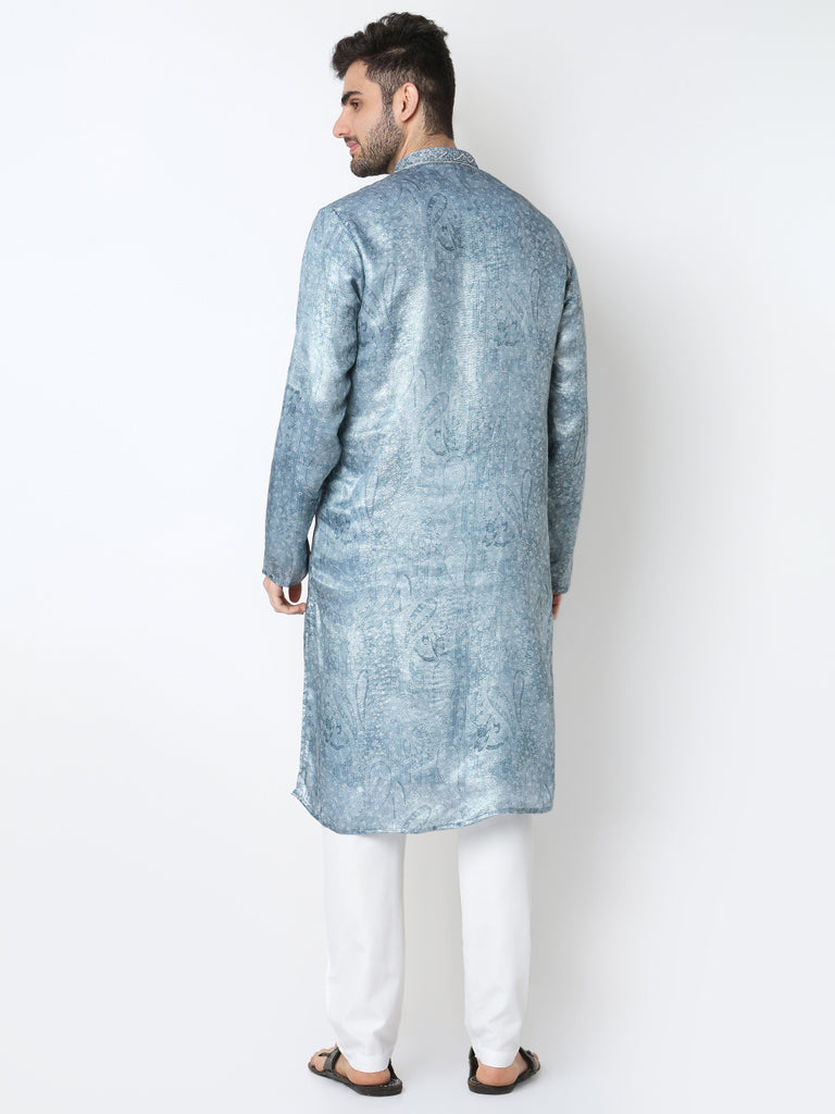 Embellished Straight Kurta with Pant Set