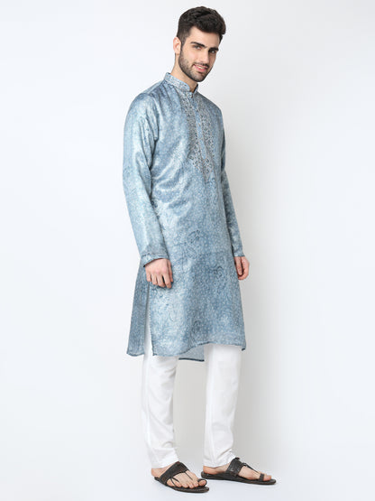 Embellished Straight Kurta with Pant Set