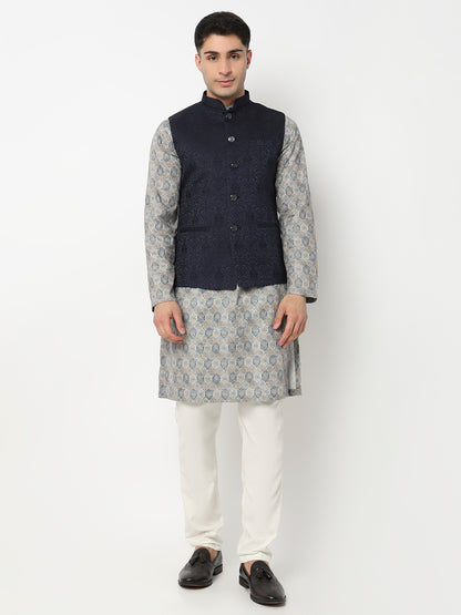 Jacquard Straight Flash Buy Ethnic Jacket