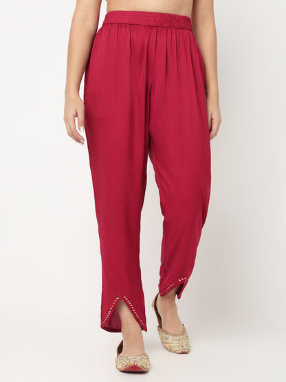 V-Neck Printed Straight Kurta and Pant with Dupatta Set